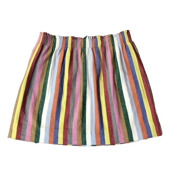 J Crew Striped Skirt Womens 12 Used - Picture 13 of 16